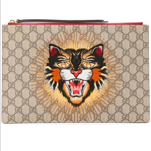Gucci Angry Cat Supreme GG LOGO - Picture 1 of 7
